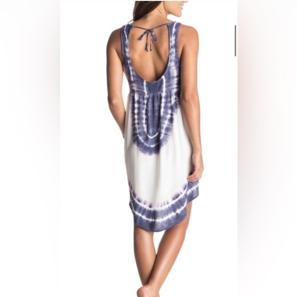 Roxy Tie Dye High Low Dress - Picture 2 of 12
